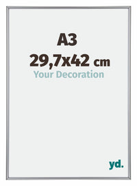 Annecy Kunststof Fotokader 29 7x42cm A3 Zilver Voorzijde Maat | Yourdecoration.be