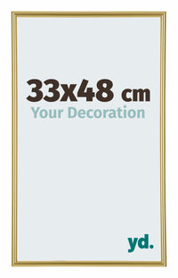 Annecy Kunststof Fotokader 33x48cm Goud Voorzijde Maat | Yourdecoration.be