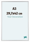 Aurora Aluminium Fotokader 29-7x42cm Zilver Mat Voorzijde Maat | Yourdecoration.be