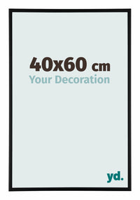 Aurora Aluminium Fotokader 40x60cm Zwart Mat Voorzijde Maat | Yourdecoration.be