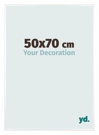 Aurora Aluminium Fotokader 50x70cm Wit Hoogglans Voorzijde Maat | Yourdecoration.be