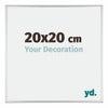 Austin Aluminium Fotokader 20x20cm Zilver Hoogglans Voorzijde Maat | Yourdecoration.be