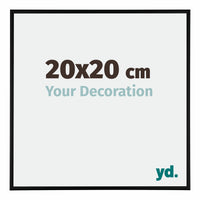 Austin Aluminium Fotokader 20x20cm Zwart Mat Voorzijde Maat | Yourdecoration.be