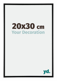 Austin Aluminium Fotokader 20x30cm Zwart Mat Voorzijde Maat | Yourdecoration.be