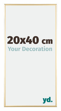 Austin Aluminium Fotokader 20x40cm Goud Glanzend Voorzijde Maat | Yourdecoration.be