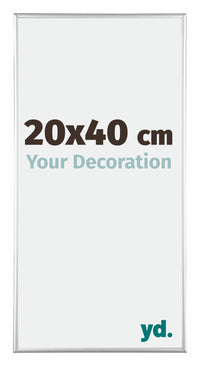 Austin Aluminium Fotokader 20x40cm Zilver Hoogglans Voorzijde Maat | Yourdecoration.be