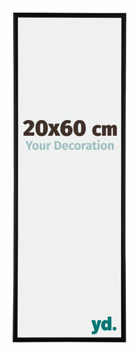 Austin Aluminium Fotokader 20x60cm Zwart Mat Voorzijde Maat | Yourdecoration.be
