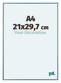Austin Aluminium Fotokader 21x29 7cm A4 Staal Blauw Voorzijde Maat | Yourdecoration.be