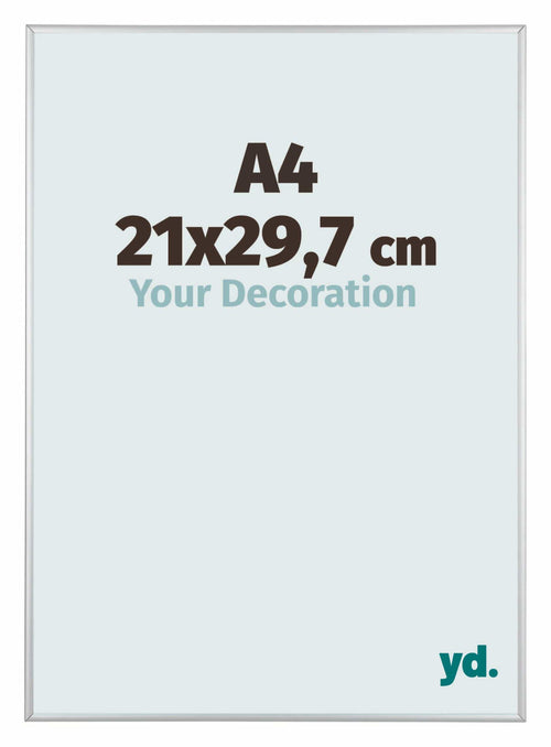 Austin Aluminium Fotokader 21x29 7cm A4 Zilver Mat Voorzijde Maat | Yourdecoration.be