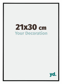 Austin Aluminium Fotokader 21x30cm Zwart Mat Voorzijde Maat | Yourdecoration.be