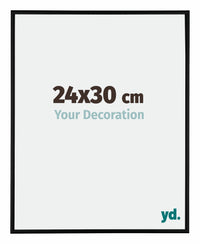 Austin Aluminium Fotokader 24x30cm Zwart Mat Voorzijde Maat | Yourdecoration.be