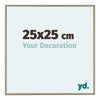 Austin Aluminium Fotokader 25x25cm Champagne Voorzijde Maat | Yourdecoration.be