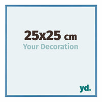 Austin Aluminium Fotokader 25x25cm Staal Blauw Voorzijde Maat | Yourdecoration.be