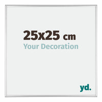 Austin Aluminium Fotokader 25x25cm Zilver Hoogglans Voorzijde Maat | Yourdecoration.be