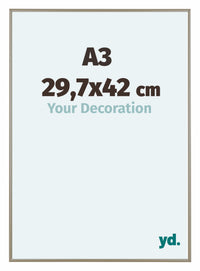 Austin Aluminium Fotokader 29 7x42cm A3 Champagne Voorzijde Maat | Yourdecoration.be