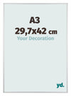 Austin Aluminium Fotokader 29 7x42cm A3 Zilver Mat Voorzijde Maat | Yourdecoration.be