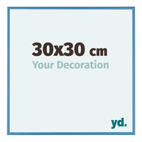 Austin Aluminium Fotokader 30x30cm Staal Blauw Voorzijde Maat | Yourdecoration.be
