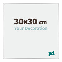 Austin Aluminium Fotokader 30x30cm Zilver Hoogglans Voorzijde Maat | Yourdecoration.be