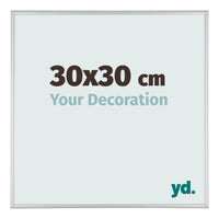 Austin Aluminium Fotokader 30x30cm Zilver Mat Voorzijde Maat | Yourdecoration.be