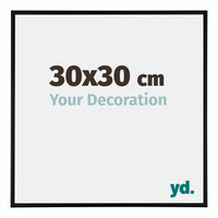 Austin Aluminium Fotokader 30x30cm Zwart Mat Voorzijde Maat | Yourdecoration.be