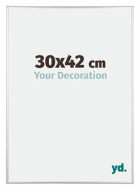 Austin Aluminium Fotokader 30x42cm Zilver Hoogglans Voorzijde Maat | Yourdecoration.be