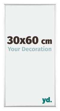 Austin Aluminium Fotokader 30x60cm Zilver Hoogglans Voorzijde Maat | Yourdecoration.be