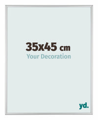 Austin Aluminium Fotokader 35x45cm Zilver Mat Voorzijde Maat | Yourdecoration.be