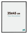 Austin Aluminium Fotokader 35x45cm Zwart Mat Voorzijde Maat | Yourdecoration.be