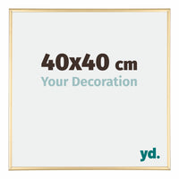 Austin Aluminium Fotokader 40x40cm Goud Glanzend Voorzijde Maat | Yourdecoration.be