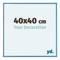 Austin Aluminium Fotokader 40x40cm Staal Blauw Voorzijde Maat | Yourdecoration.be
