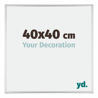 Austin Aluminium Fotokader 40x40cm Zilver Hoogglans Voorzijde Maat | Yourdecoration.be