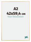Austin Aluminium Fotokader 42x59 4cm A2 Goud Glanzend Voorzijde Maat | Yourdecoration.be