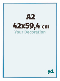 Austin Aluminium Fotokader 42x59 4cm A2 Staal Blauw Voorzijde Maat | Yourdecoration.be