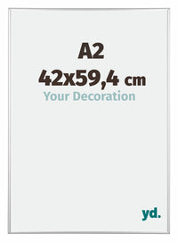 Austin Aluminium Fotokader 42x59 4cm A2 Zilver Hoogglans Voorzijde Maat | Yourdecoration.be