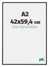 Austin Aluminium Fotokader 42x59 4cm A2 Zwart Mat Voorzijde Maat | Yourdecoration.be