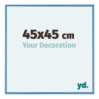 Austin Aluminium Fotokader 45x45cm Staal Blauw Voorzijde Maat | Yourdecoration.be