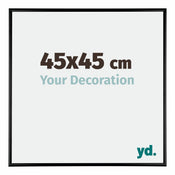 Austin Aluminium Fotokader 45x45cm Zwart Hoogglans Voorzijde Maat | Yourdecoration.be