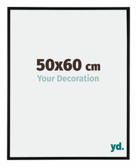 Austin Aluminium Fotokader 50x60cm Zwart Mat Voorzijde Maat | Yourdecoration.be