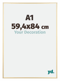 Austin Aluminium Fotokader 59 4x84cm A1 Goud Glanzend Voorzijde Maat | Yourdecoration.be