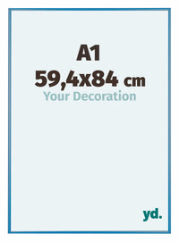 Austin Aluminium Fotokader 59 4x84cm A1 Staal Blauw Voorzijde Maat | Yourdecoration.be