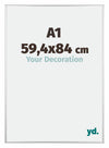 Austin Aluminium Fotokader 59 4x84cm A1 Zilver Hoogglans Voorzijde Maat | Yourdecoration.be