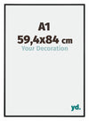 Austin Aluminium Fotokader 59 4x84cm A1 Zwart Mat Voorzijde Maat | Yourdecoration.be