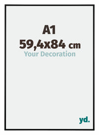 Austin Aluminium Fotokader 59 4x84cm A1 Zwart Mat Voorzijde Maat | Yourdecoration.be