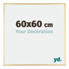 Austin Aluminium Fotokader 60x60cm Goud Glanzend Voorzijde Maat | Yourdecoration.be