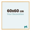 Austin Aluminium Fotokader 60x60cm Goud Vintage Voorzijde Maat | Yourdecoration.be