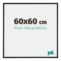 Austin Aluminium Fotokader 60x60cm Zwart Mat Voorzijde Maat | Yourdecoration.be