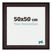 Birmingham Houten Fotokader 50x50cm Bruin Voorzijde Maat | Yourdecoration.be