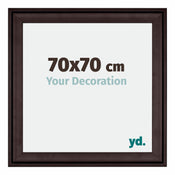Birmingham Houten Fotokader 70x70cm Bruin Voorzijde Maat | Yourdecoration.be