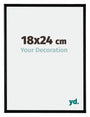 Bordeaux Kunststof Fotokader 18x24cm Zwart Mat Voorzijde Maat | Yourdecoration.be