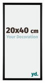 Bordeaux Kunststof Fotokader 20x40cm Zwart Mat Voorzijde Maat | Yourdecoration.be